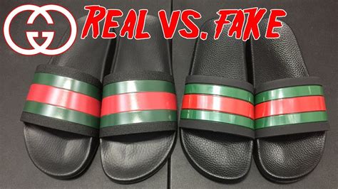 fake mens gucci slides|how to authenticate gucci shoes.